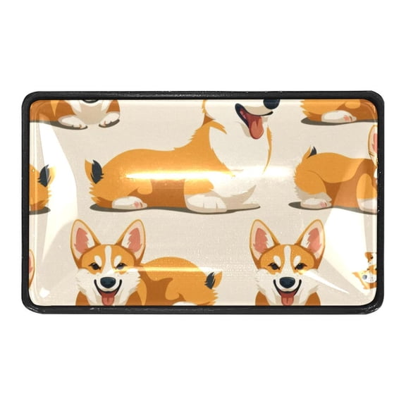 4 Packs Cute Corgi Dogs Crystal Glass Cabinet Knobs Drawer Handles for Kitchen Cabinets Dresser Cupboard Wardrobe Pulls Handles