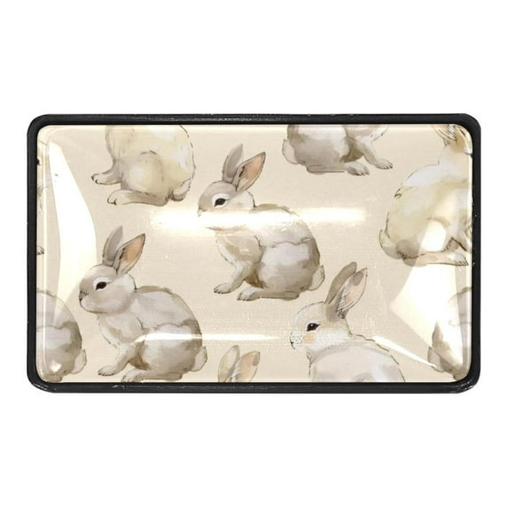 4 Packs Cute Rabbits Animal Crystal Glass Cabinet Knobs Drawer Handles for Kitchen Cabinets Dresser Cupboard Wardrobe Pulls Handles