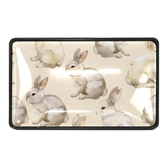 4 Packs Cute Rabbits Animal Crystal Glass Cabinet Knobs Drawer Handles for Kitchen Cabinets Dresser Cupboard Wardrobe Pulls Handles