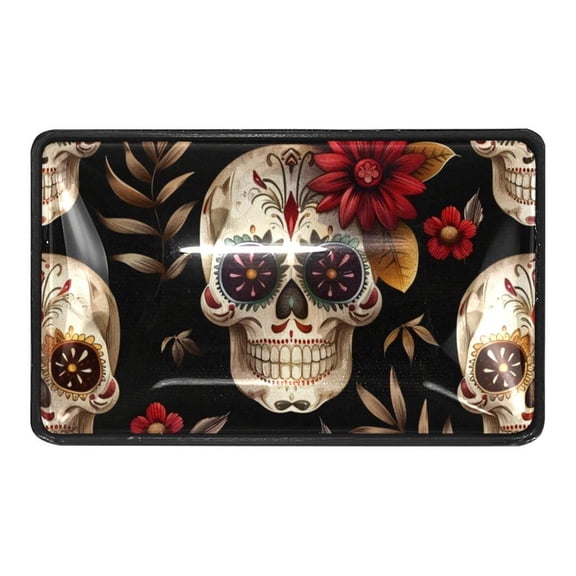 4 Packs Day of the Dead Skull Crystal Glass Cabinet Knobs Drawer Handles for Kitchen Cabinets Dresser Cupboard Wardrobe Pulls Handles