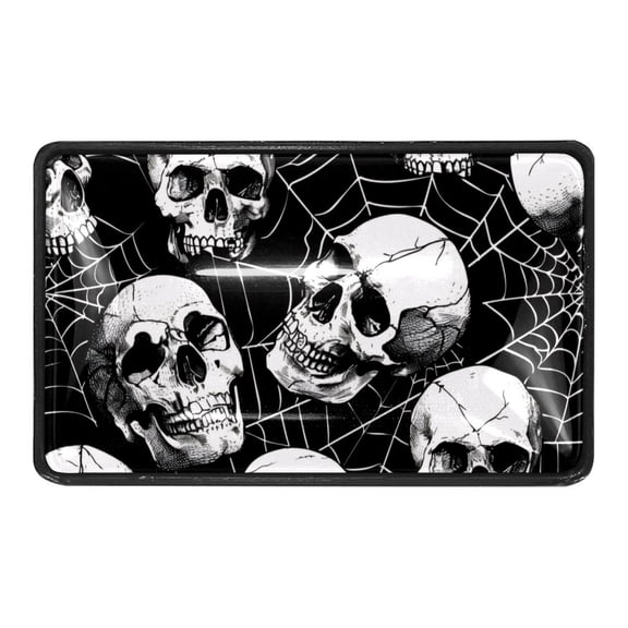 4 Packs Dead Sugar Skull Spider Web Crystal Glass Cabinet Knobs Drawer Handles for Kitchen Cabinets Dresser Cupboard Wardrobe Pulls Handles