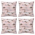 4 Packs Decorative Throw Pillow Covers, Cloud sloth Pillow Covers 16x16