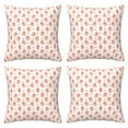 4 Packs Decorative Throw Pillow Covers, Cute Pig Pink No.20035 Pillow