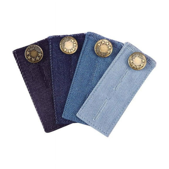 4 Packs Denim Waist Extender Buttons for Pants Waistband Button Extenders No Sewing Extender Buttons for Women Men