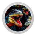 4 Packs Dinosaur Knobs, 1.37" Modern Kitchen Pulls with
