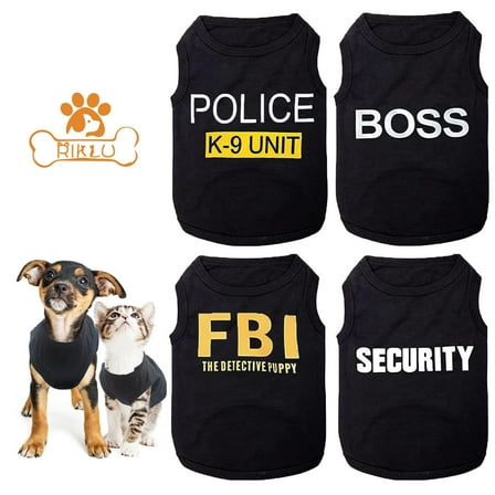 4 Packs Dog Shirts for Small Dog, Riklu Pet T-Shirts Clothes Vest for Puppy Boy Girl XS
