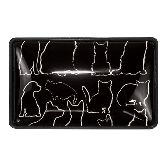 4 Packs Dogs and Cats Silhouette Crystal Glass Cabinet Knobs Drawer Handles for Kitchen Cabinets Dresser Cupboard Wardrobe Pulls Handles