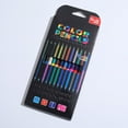 4 Packs Double-Ended Dual-Tip Colored Pencils, 12-pcs 24 Colors, Oil ...