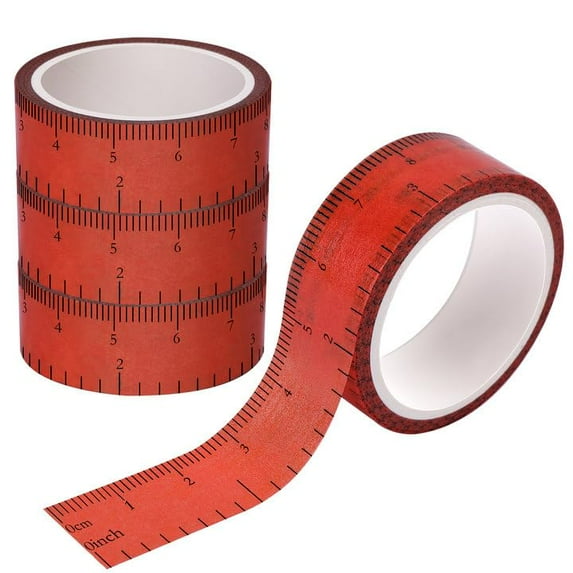 4 Packs Double Scale Antler Measuring Tapes-Adhesive Hunting Scoring ...