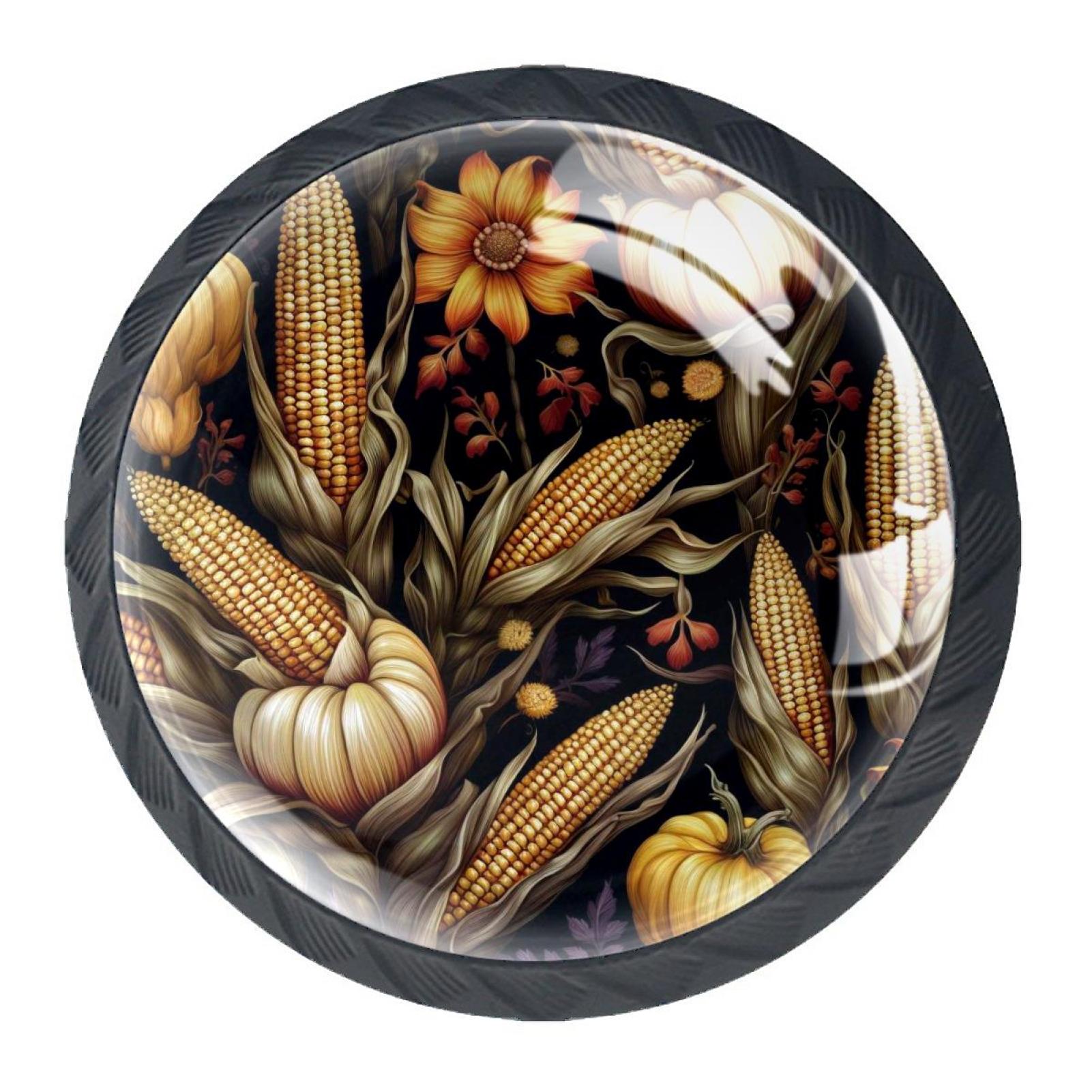 4 Packs Dresser Drawer Knobs, Round Shape Crystal Glass Handle