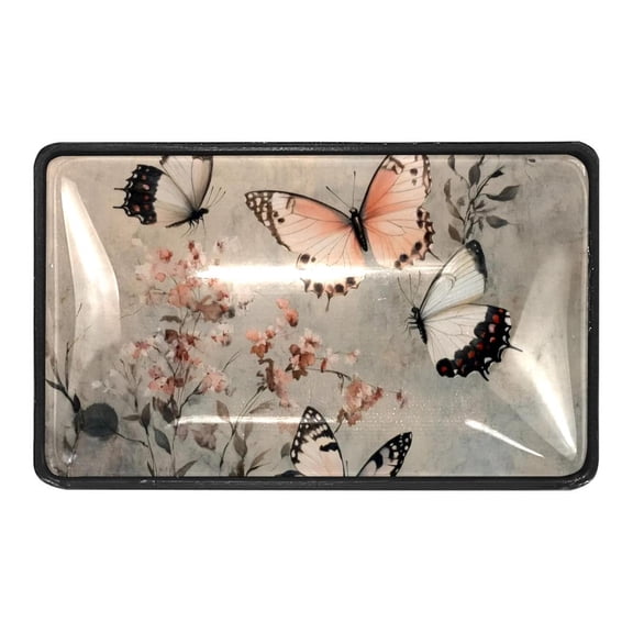 4 Packs Elegant Butterfly Crystal Glass Cabinet Knobs Drawer Handles for Kitchen Cabinets Dresser Cupboard Wardrobe Pulls Handles