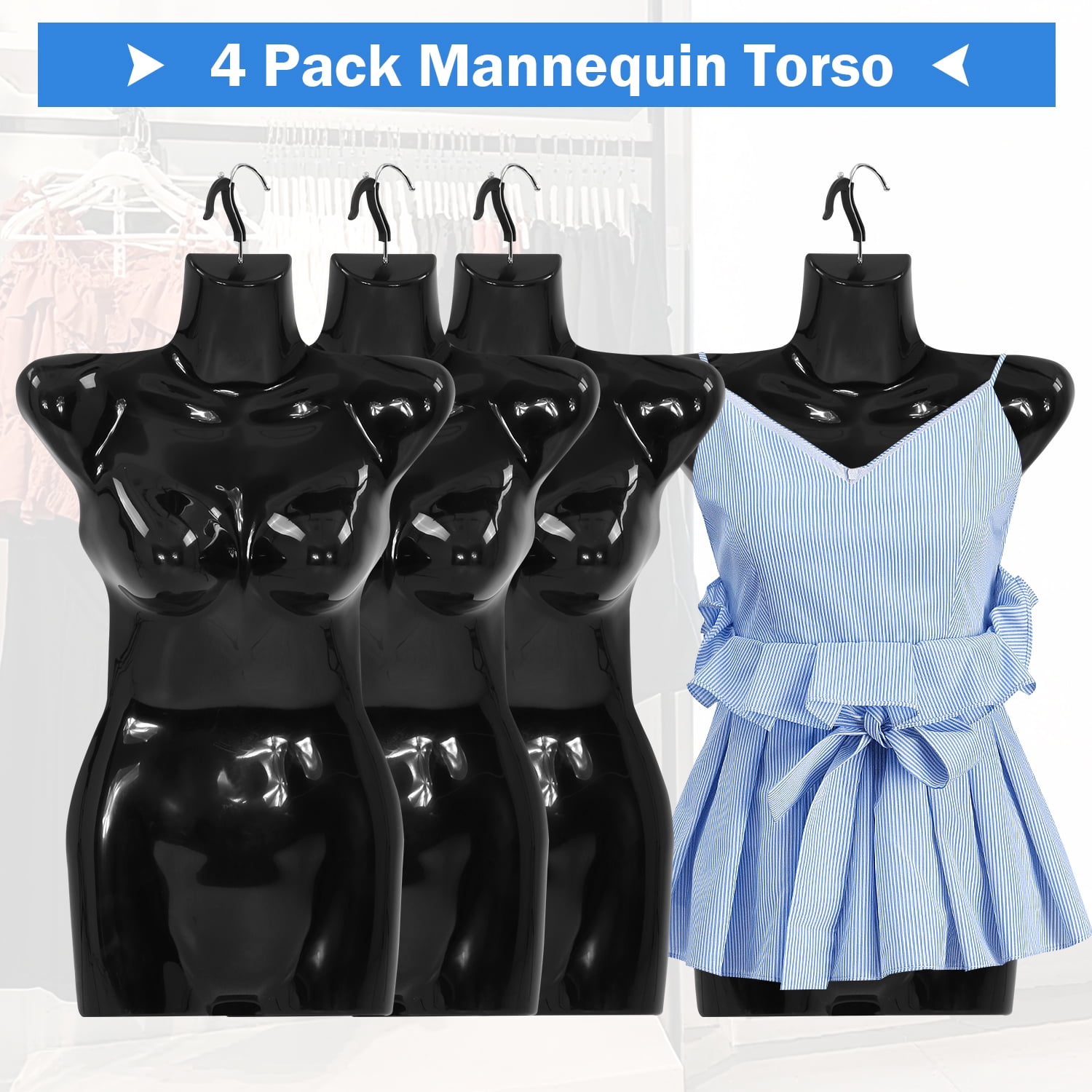 4 Packs Female Mannequin Torso Set 27\, image size:1500x1500