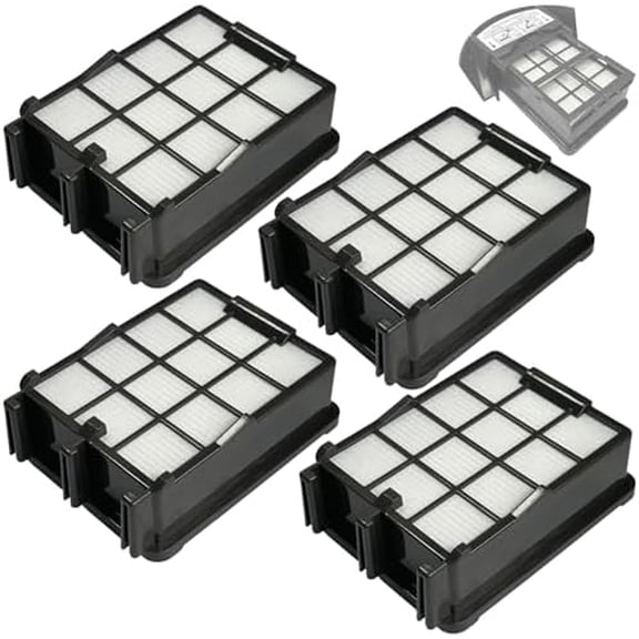 4 Packs Filter Compatible with Hoover UH71250, UH71251, UH71230 Corded Upright Vacuum Cleaner, Replacement for 440005573 Filter (Upper Filter Handle Part Not Included)