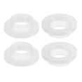 thumbnail image 1 of Uxcell Flanged Sleeve Bearings Plastic Bushings Nylon Bushings, White 10x12x5.7mm 4Pcs, 1 of 5