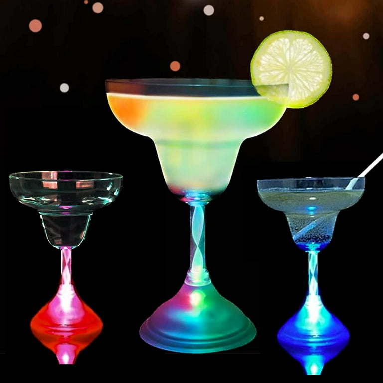 Plastic flashing sales cocktail glasses