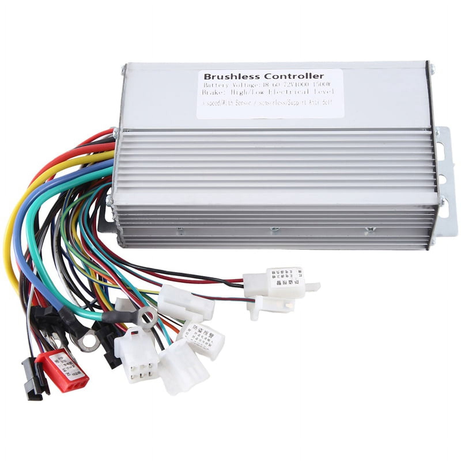 48V 60V 64V 72V 1000W 1500W Electric Controller 12 Tube Dual Mode E-Bike Brushless Speed Motor
