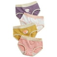 thumbnail image 1 of 4 Packs Girls Underwear 100% Cotton Breathable Comfort Panties for Kid 2-8 Years, 1 of 12