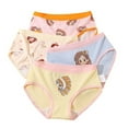 thumbnail image 1 of 4 Packs Girls Underwear 100% Cotton Breathable Comfort Panties for Kid 2-8 Years, 1 of 12