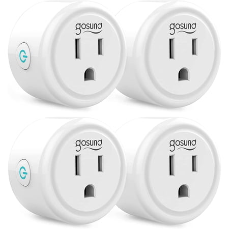 4 Packs Gosund Mini Smart Plug Outlet Socket Remote Control W/ Timer Function 2.4GHz Net