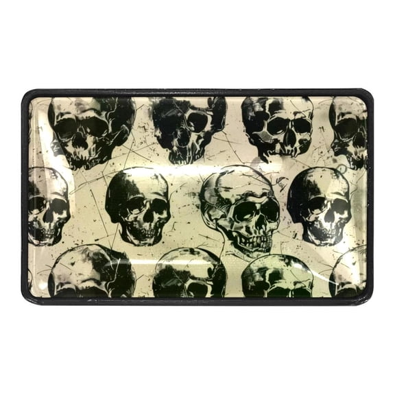4 Packs Grunge Skull Crystal Glass Cabinet Knobs Drawer Handles for Kitchen Cabinets Dresser Cupboard Wardrobe Pulls Handles