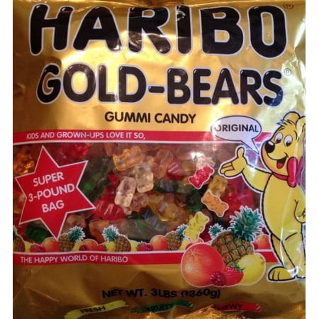 4 Packs : Haribo, Original Gold-Bears Gummi Candy 3Lb