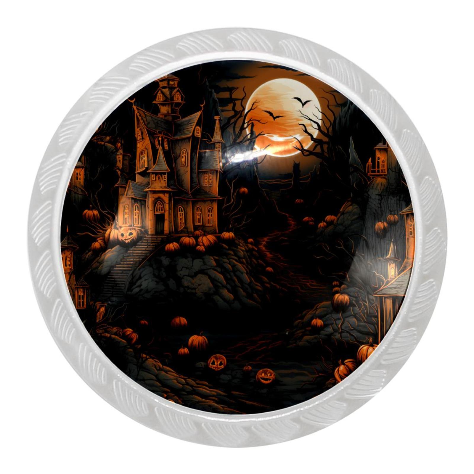 4 Packs Kitchen Knobs Drawer Knobs Dresser Knobs, Halloween