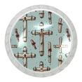 4 Packs Kitchen Knobs Drawer Knobs Dresser Knobs, Easter Cross