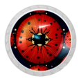 4 Packs Kitchen Knobs Drawer Knobs Dresser Knobs, Ladybug Round