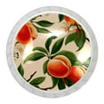 4 Packs Kitchen Knobs, Peach Round Dresser Drawer Handle Pulls