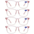 thumbnail image 1 of 4 Packs Large Pink Reading Glasses 2.0 for Women with Clear Blue Light Blocking Readers Lens 1.0 1.25 1.5 1.75 2.00 2.25 2.5 2.75 3.0 3.5 4.0 5.0 6.0 by WEMOOTANTS, 1 of 6