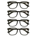 thumbnail image 1 of 4 Packs Men's & Women's Oval Round Frame Reading Glasses Blue Light Blocking Readers, 1 of 5