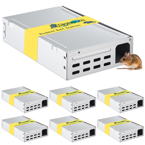 4 Packs Multi Catch Mouse Trap Invisible Mice Trap Rodent Humanized Silver Rat Traps for Indoor Outdoor Rat Control Pet and Security