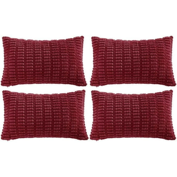 4 Packs Neutral Decorative Throw Pillow Covers 18x18 Inch for Living ...