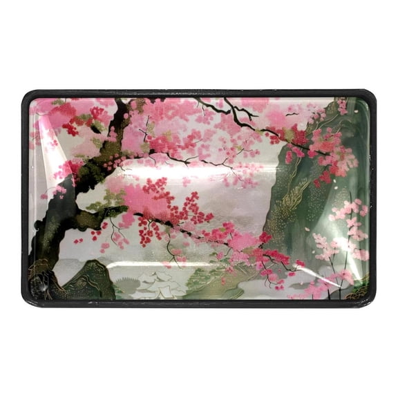 4 Packs Pink Cherry Tree Crystal Glass Cabinet Knobs Drawer Handles for Kitchen Cabinets Dresser Cupboard Wardrobe Pulls Handles