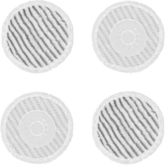 4 Packs Replacement Round Steam Mop Pads for Shark S7020 S7000 Steam Mop, Steam&Scrub