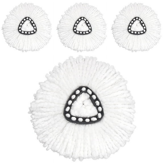 4 Packs Replacement Spin Mop Refill Only Fit For O-Cedar RinseClean Mop Head Replacement Mop Head Microfiber Mop Replace Heads Spin Mop Refill