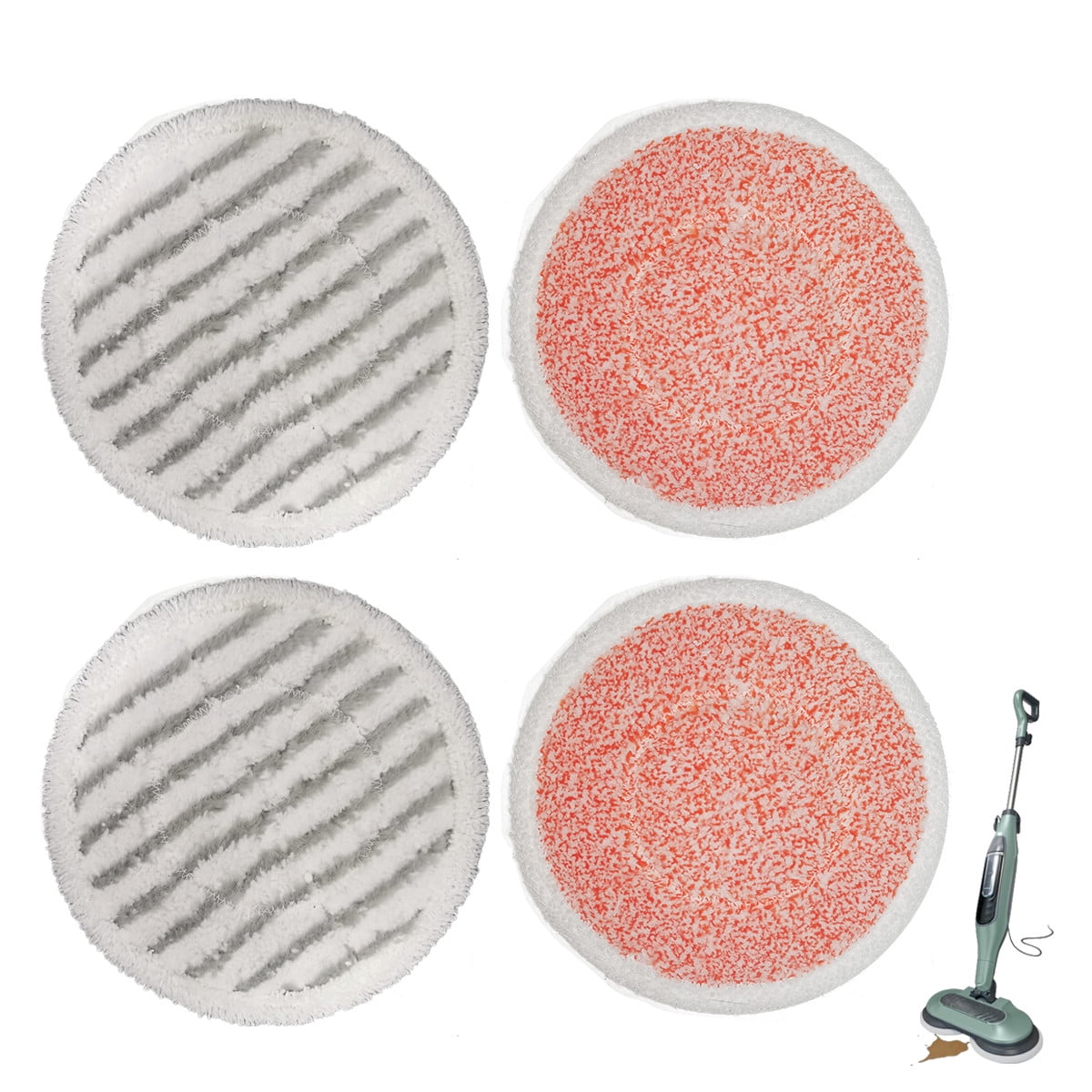 4 Packs Replacement Steam Mop Pads Compatible with Shark S7000 S7020