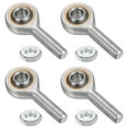 thumbnail image 1 of 4 Packs SA10T/K 10mm Rod End Bearing M10x1.5 Male Right Hand Thread, Self-Lubricating Rod End with Jam Nuts, 1 of 4
