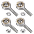 thumbnail image 1 of 4 Packs SA8T/K 8mm Rod End Bearing M8x1.25 Male Right Hand Thread, Self-Lubricating Rod End with Jam Nuts, 1 of 4