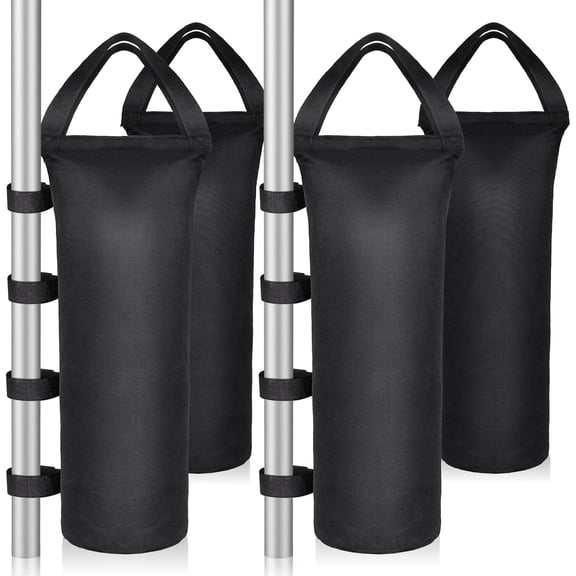 4 Packs Sandbags Weight Bags, 112 LBS Large for weight, Cylindrical Heavy Duty Sand Bags Beach Canopy, Pop Up Tent, RV Awning, Picnic Table, Umbrella Base, Gazebos, Trampoline Stakes