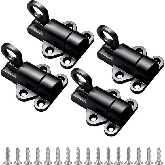 4 Packs Self Closing Latch Spring Door Lock, Resilient Bolt Latch ...