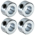 thumbnail image 1 of 4 Packs Set Screw Collars 3/8" Bore Carbon Steel Shaft Collars, 3/4" OD, 3/8" Width Axle Collar Clamp, 1 of 5