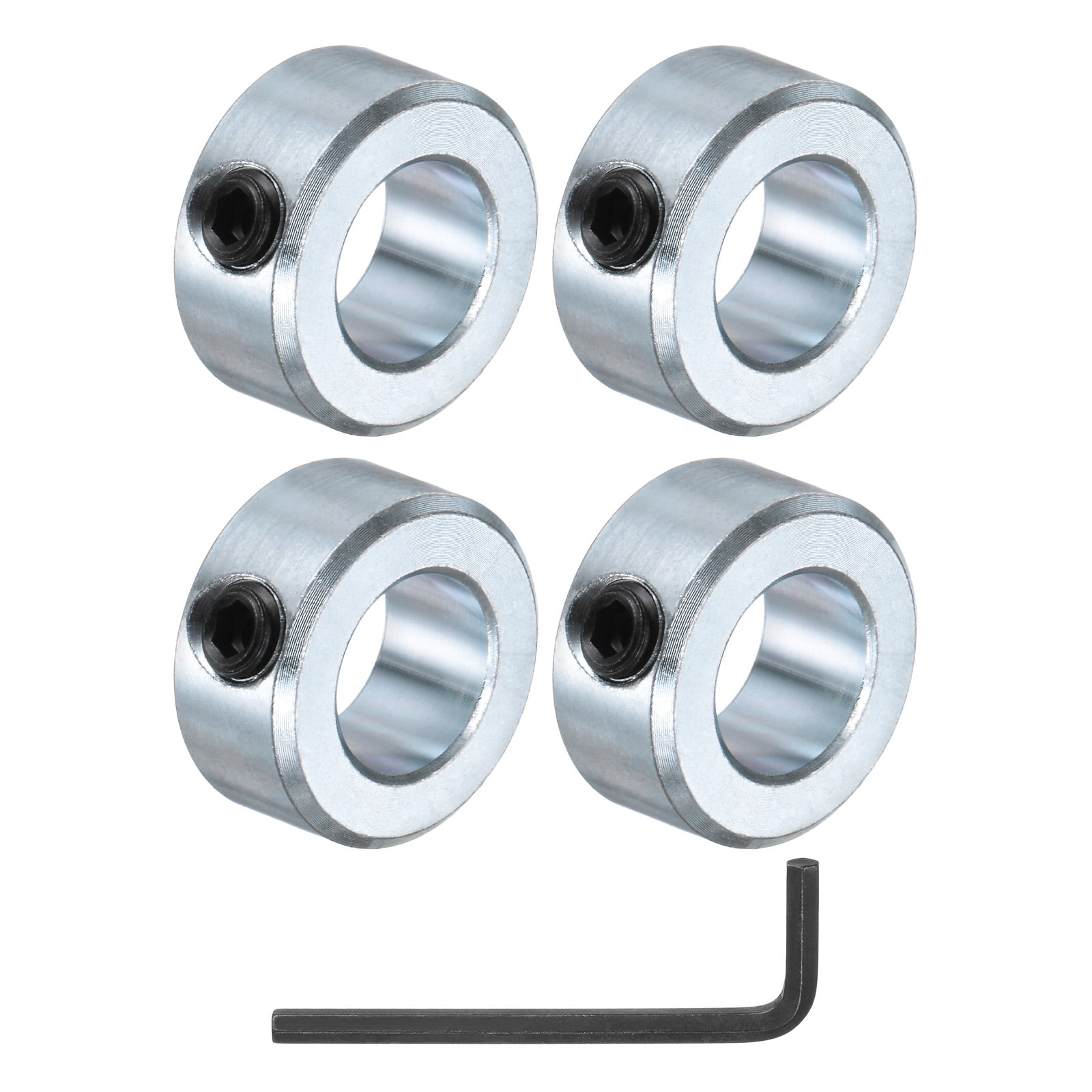 4 Packs Set Screw Shaft Collars 5/8" Bore Zinc Plated Steel Shaft ...
