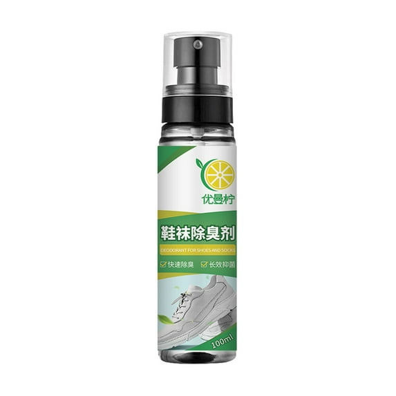 4 Packs Shoe Deodorizer Spray 100ml for Smelly Shoes Feet Eliminates Odor Instantly Antiodor Foot Spray for Sneakers Socks Travel Size Sports Shoe Freshener Prevents Bacteria Fungus Growth