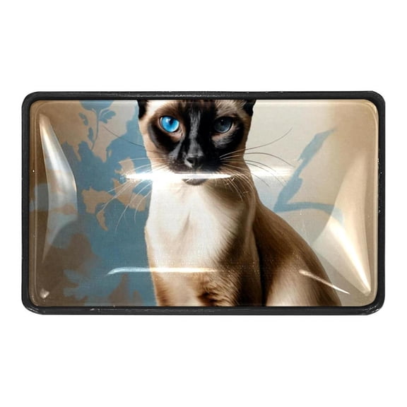 4 Packs Siamese Cat Crystal Glass Cabinet Knobs Drawer Handles for Kitchen Cabinets Dresser Cupboard Wardrobe Pulls Handles