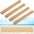 thumbnail image 1 of 4 Packs Straw Beach Mat 20 * 70 inch Waterproof Non Slip Straw Mat Foldable Lightweight Picnic Mat for Camping Sunbathing Picnic Floor Yoga, 1 of 7