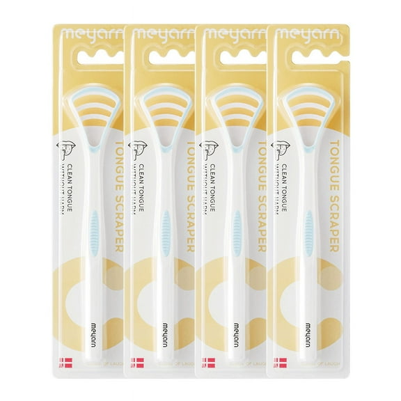 4 Packs Tongue Scraper - Blue