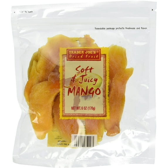 4 Packs Trader Joes Dried Fruit Soft & Juicy Mango