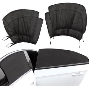 4 Packs Universal Car Window Screens - 2023 New Car Window Covers Sun Shades with UV Protection, Window Shades for Car Side Windows, Mesh Window Screen Privacy Car Window Covers Net for Camping