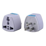 4 Packs Universal Travel Plug Adapter UK To US Plug Adapters European To US Canada Adapter To USA General Travel Adapter AC Power Plug Travel Socket Converter